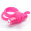 Screaming O Charged Ohare XL Vibrating Cockring for Couples - rechargeable cockring vibrator has clitoral rabbit ears & a large, textured double-ring design. Pink 3