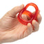California Exotics Colt XL Snug Tugger - cock-&-ball ring has a dual ring design to fit snugly around your shaft & testicles. Red 5