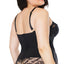 Coquette Convertible Padded Lace Bustier Corset With Garters - Curvy is made with floral eyelash & has padded cups w/ full-length hook & eye closure + boning to cinch your curves. Black. (4)