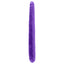 Dillio 16" Double Dillio Dildo has realistically sculpted features, including 2 different-sized tapered phallic heads & veiny texture. Purple. (2)