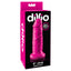 Dillio 6" Chub Thick Dildo has a ridged phallic head & a thick, veiny shaft + a harness-compatible suction cup base for hands-free fun, solo or partnered. Pink-package.