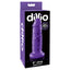 Dillio 6" Chub Thick Dildo has a ridged phallic head & a thick, veiny shaft + a harness-compatible suction cup base for hands-free fun, solo or partnered. Purple-package.