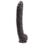 This huge dildo is moulded directly from the enormous penis of legendary pornstar Dick Rambone, with a thick veiny shaft & suction cup base for versatile play. Black.