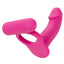 Double Diver Rechargeable Vibrating Silicone DP Cock Ring has an attached mini-dildo probe for double penetration & 12 vibration modes in a clitoral bullet for triple stimulation. (3)