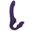  Evolved 2 Become 1 Vibrating Sucking Strapless Strap-On has triple independent motors w/ 2 vibrating motors & clitoral licking + suction for both partners' pleasure. Tongue-licking.