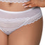 Exposed Modern Romance White Mesh Bralette & Cutout Panty Set includes a longline wire-free bra & hipster panties w/ scalloped hems & cutouts to expose the perfect amount. (4)