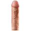Fantasy X-Tensions Mega 2" Girthy Penis Extension Sleeve is a trimmable hollow sleeve that adds 2 inches of length & 66% girth to your erection. Flesh.