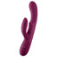 FemmeFunn Balai Clitoral Swaying Motion Rabbit Vibrator has 12 modes of G-spot vibration, 3 clitoral swinging modes to externally stimulate you & a ridged shaft to hold it in place, hands-free. Purple.