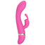 Foreplay Frenzy Bunny Vibrator is contoured, flexible & features a curved G-spot tip with a clitoral teaser rabbit. Pink 2