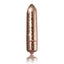 Rocks-Off Frosted Fleurs Bullet Vibrator in Glittery Rose Gold Crystal