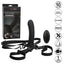 Her Royal Harness Me2 Remote Rumbler Vibrating Strap-On combo contains 2 independent motors w/ 10 vibration modes & a nubby clitoral texture for the wearer. Package & features.