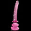 Icicles No. 86 Realistic Glass Dildo With Suction Cup is safe for vaginal or anal play & has a ridged phallic head, veiny shaft + removable suction cup for internal stimulation at any angle. 2