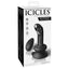 Icicles No. 84 Vibrating Glass P-Spot Plug With Remote & Suction Cup has a curved P-spot head & includes an optional suction cup base for hands-free fun. Package.