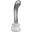 Icicles No. 88 Ridged Curved Glass G-Spot Wand With Suction Cup has a bulbous head & curved neck to hit the G-spot or P-spot perfectly + a ridged shaft & an optional suction cup for more ways to play.