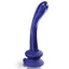 Icicles No. 89 Smooth Curved Glass G-Spot Wand With Suction Cup has a bulbous head & slim curved neck to target the G-spot or P-spot & an optional suction cup for versatile hands-free play.