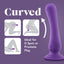 Impressions Ibiza Vibrating G-Spot Dildo With Suction Cup has 10 deep & powerful vibration modes & a bulbous curved head to stimulate the G-spot or P-spot. Curved.