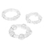 CalExotics Island Rings Cockring 3-Pack - trio of differently sized cockrings, which maximise your stamina & heighten orgasmic pleasure during sex. Clear