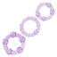 CalExotics Island Rings Cockring 3-Pack - trio of differently sized cockrings, which maximise your stamina & heighten orgasmic pleasure during sex. Purple 2