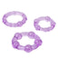 CalExotics Island Rings Cockring 3-Pack - trio of differently sized cockrings, which maximise your stamina & heighten orgasmic pleasure during sex. Purple