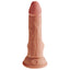 King Cock Plus 6.5" Triple Density Cock With Balls has a stiff inner core, a soft skin-like outer & a suction cup beneath its phallic head, veiny shaft & testicles. 2