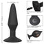 Large Silicone Inflatable Plug. This anal plug has a suction cup & an easy-squeeze hand bulb to inflate the plug. Black 10