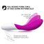 Lelo Mona Wave Double-Action Come-Hither G-Spot Massager - with 8 vibration modes in 8 intensity levels, rechargeable. Deep Rose 2
