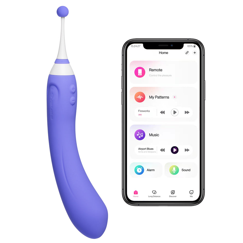Lovense Hyphy Bluetooth Dual End G-Spot Vibrator & Attachments Sexyland Lovense Hyphy Bluetooth Dual End G-Spot Vibrator & Attachments Sexyland