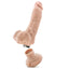 Loverboy Dr. Love Realistic Vibrating 10" Dildo has a girthy lightly veined shaft & ridged phallic head w/ a slight curve to hit your G-spot or P-spot just right. (5)