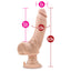 Loverboy Dr. Love Realistic Vibrating 10" Dildo has a girthy lightly veined shaft & ridged phallic head w/ a slight curve to hit your G-spot or P-spot just right. (6)