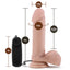 Loverboy The Goalie Realistic Vibrating 8" Dildo With Remote has a ridged phallic head & veiny shaft + a multispeed vibrating power pack for even more stimulation. Dimension.
