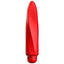 Luminous Myra 10-Speed Ultra-Soft Silicone Bullet Vibrator has a tapered tip & flattened sides for pinpoint or broad stimulation w/ 10 quiet vibration modes to enjoy. Red.