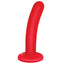 Malesation - Tommy has a slim shaft with a round head for comfortable insertion & a harness-compatible suction cup base for hands-free fun. Red.