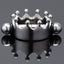 Master Series Crowned Magnetic Crown Nipple Clamps are sure to make your sub feel spoiled w/ a unique crown-shaped design & nickel-free stainless steel material. (3)