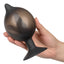 Medium Silicone Inflatable Plug, this inflatable anal plug has a suction cup & an easy-squeeze hand bulb. Black 2