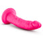 Neo Elite 7.5" Silicone Dual Density Cock Dildo has a natural-feeling dual-density design w/ a soft outer layer & firm inner core + a ridged phallic head & veiny shaft. Pink (3)