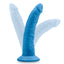 Neo Elite 7.5" Silicone Dual Density Cock Dildo has a natural-feeling dual-density design w/ a soft outer layer & firm inner core + a ridged phallic head & veiny shaft. Blue (4)