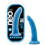 Neo Elite 7.5" Silicone Dual Density Cock Dildo has a natural-feeling dual-density design w/ a soft outer layer & firm inner core + a ridged phallic head & veiny shaft. Blue-package.