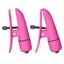 Nipple Play Nipplettes Vibrating Nipple Clamps - nipple clamps offer pinching pain & pleasure w/ adjustable tension screws. Pink