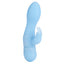 Silicone One Touch Jack Rabbit - has dual G-Spot & clitoral stimulation with 10 vibration modes you control with just 1 touch. Blue