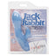 Silicone One Touch Jack Rabbit - has dual G-Spot & clitoral stimulation with 10 vibration modes you control with just 1 touch. Blue 4
