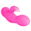 Silicone One Touch Jack Rabbit - has dual G-Spot & clitoral stimulation with 10 vibration modes you control with just 1 touch. Pink 3