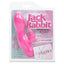 Silicone One Touch Jack Rabbit - has dual G-Spot & clitoral stimulation with 10 vibration modes you control with just 1 touch. Pink 4