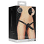 Ouch! - Double Vibrating Silicone Strap-On - black package