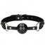 Ouch! Breathable Ball Gag With Diamond Studded Faux Leather Straps has breathing holes for safe humiliation play & diamante-studded straps made from vegan-friendly faux leather. (2)