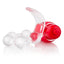 Screaming O - Overtime, vibrating cockring has a super-powered 4-function vibrating motor & a flexible clitoral tongue. Red 2