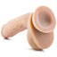 Back view of Loverboy My Best Friend's Dad beige dildo features suction cup base.
