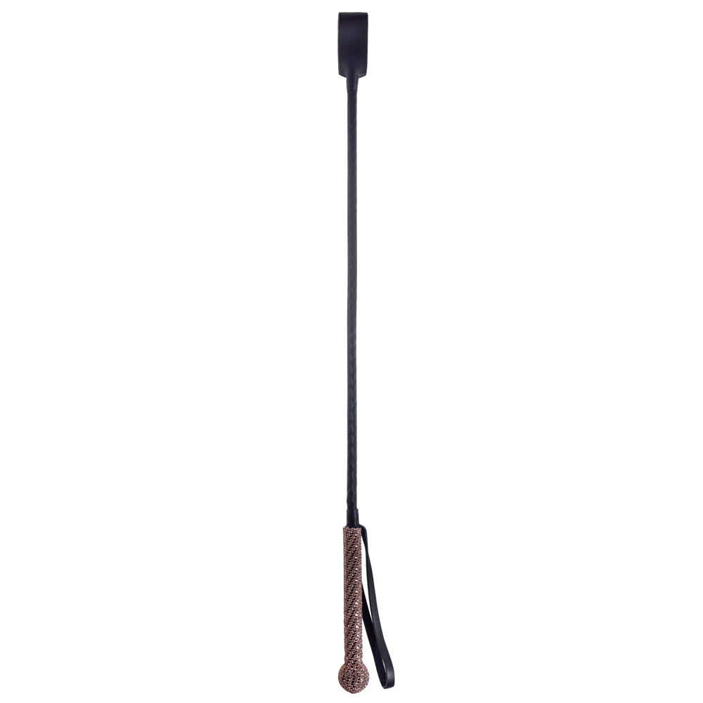 Poison Rose Diamante Handle Riding Crop | Vegan BDSM Sex Toys Sexyland Poison Rose Diamante Handle Riding Crop | Vegan BDSM Sex Toys Sexyland