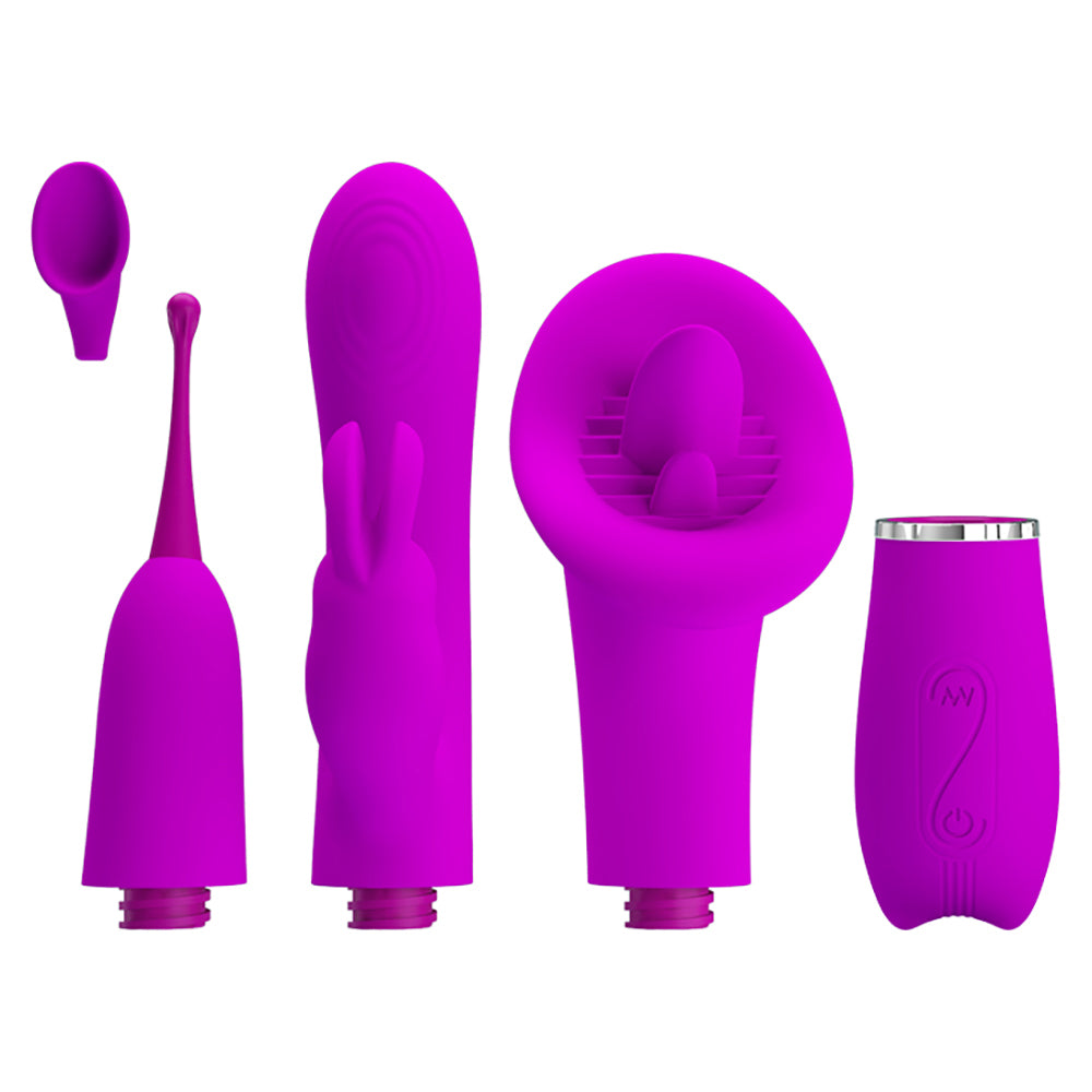 Pretty Love 4-in-1 Rechargeable Vibrating Thrill Sex Toy Kit Sexyland Pretty Love 4-in-1 Rechargeable Vibrating Thrill Sex Toy Kit Sexyland