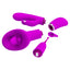 Pretty Love 4-in-1 Rechargeable Vibrating Thrill Kit - ncludes a 12-mode vibrating base & 4 interchangeable silicone attachments. 2