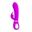 Pretty Love Prescott Dual-Density Rabbit Vibrator has a soft & flexible ribbed shaft with 7 G-spot & 7 clitoral stimulator vibration modes for awesome blended orgasms. Purple-GIF.